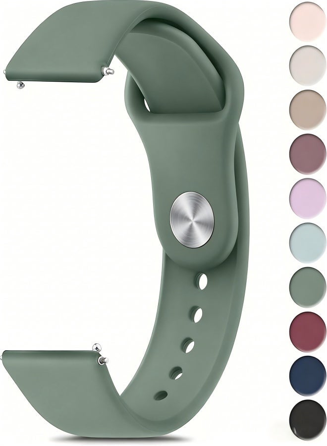 Adjustable Soft Silicone Sport Strap Replacement Band for GT/GT2 46mm,green - Image 4